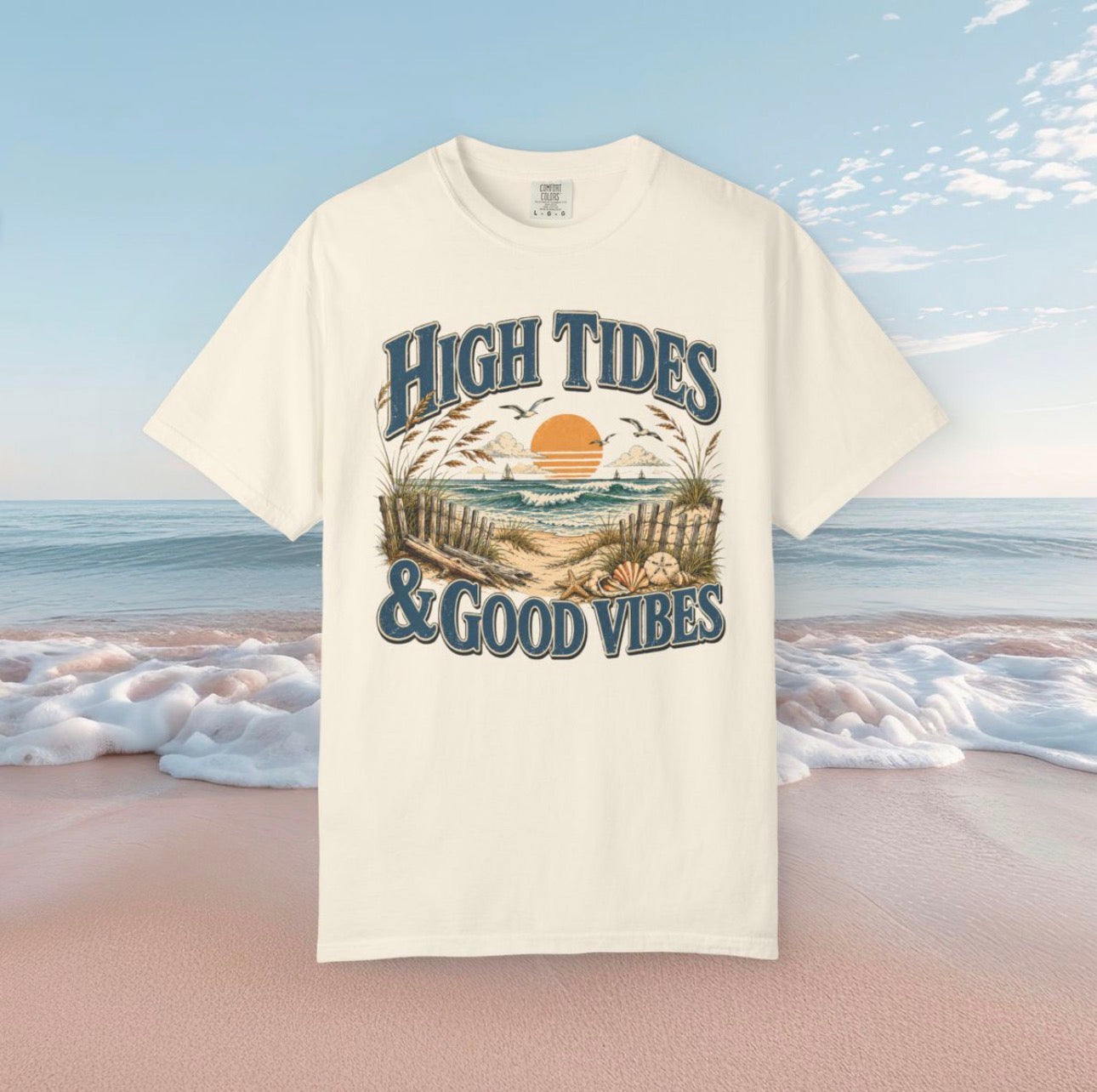 High Tides & Good Vibes Tee