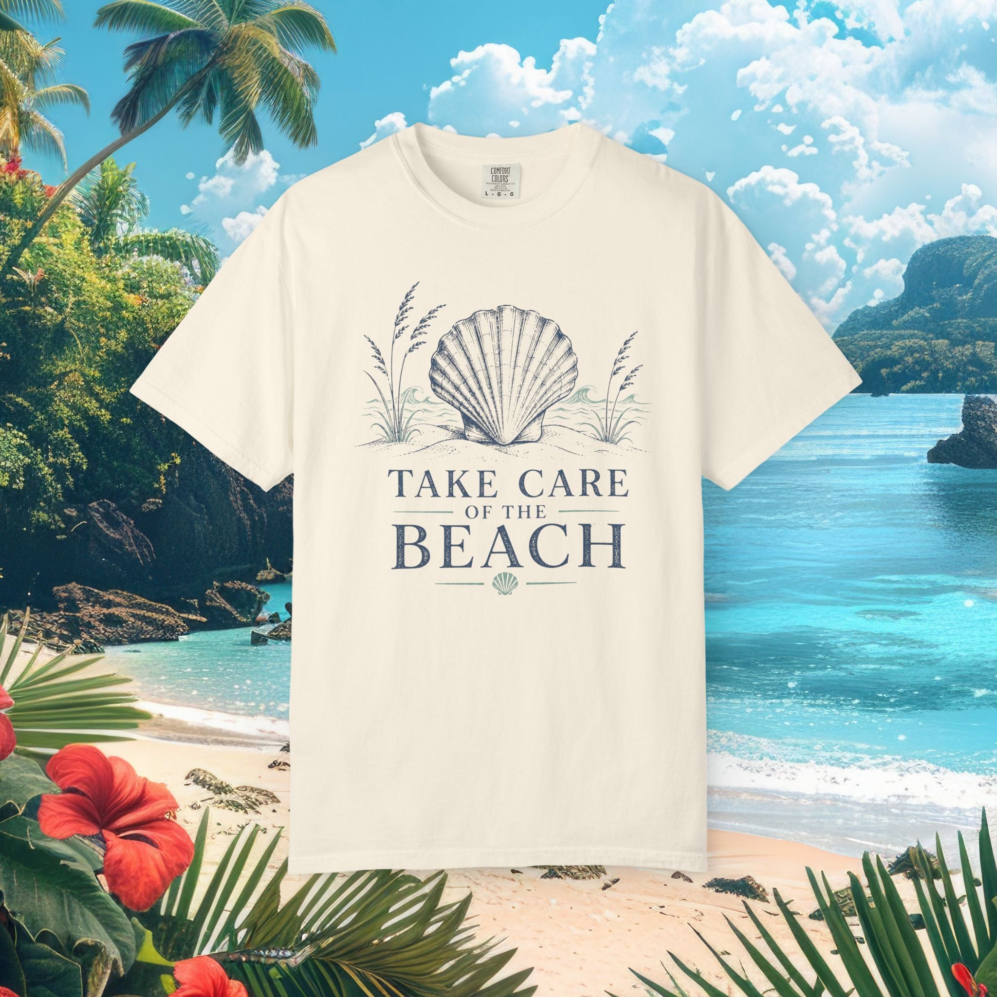 Take Care of the Beach Shell Tee