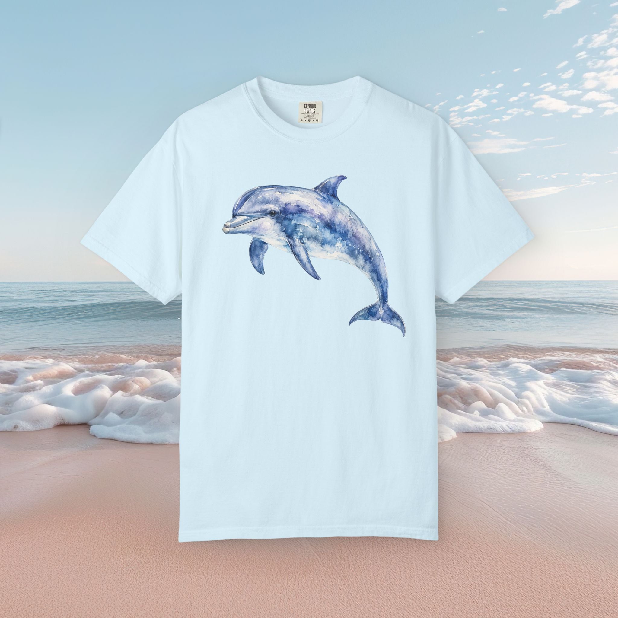 Dolphin Watercolor Tee