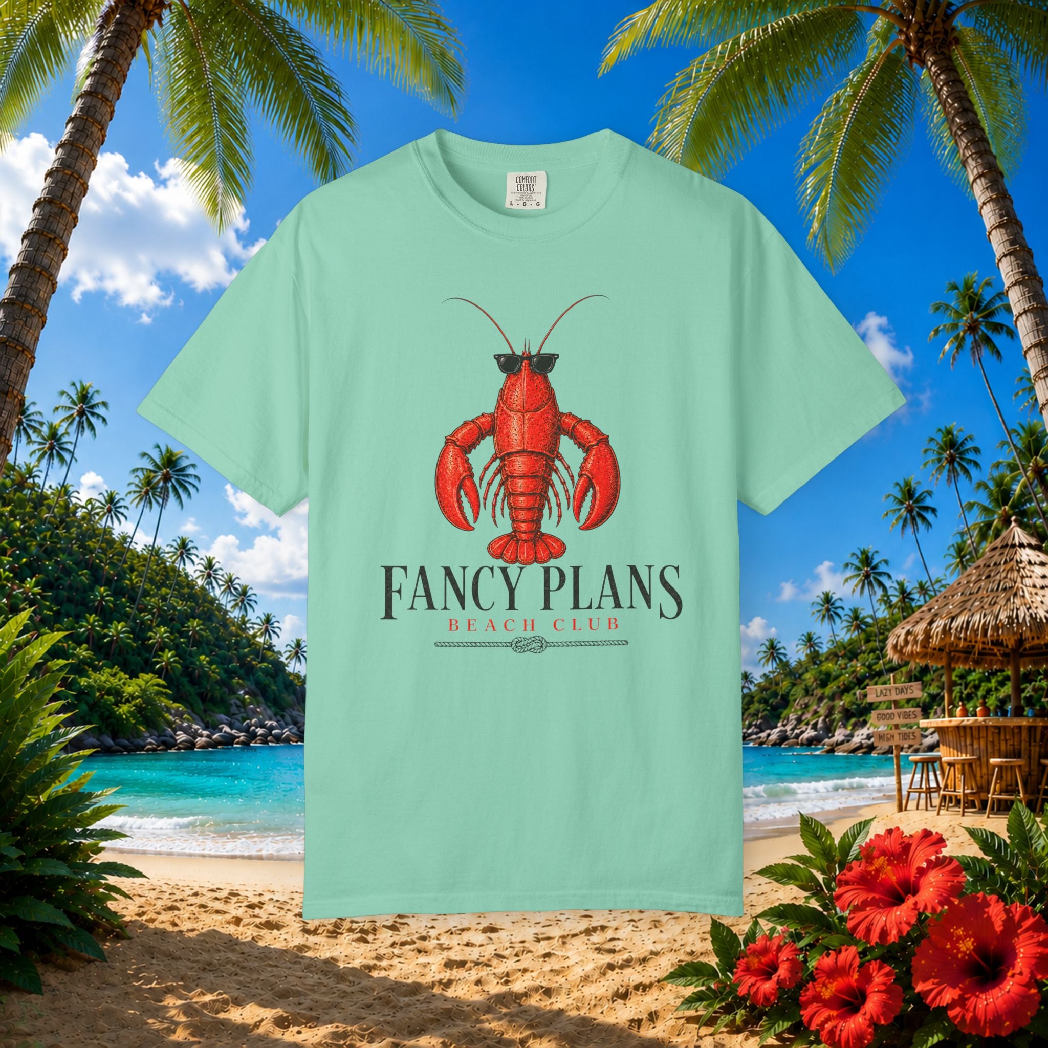 Fancy Plans Beach Lobster Tee