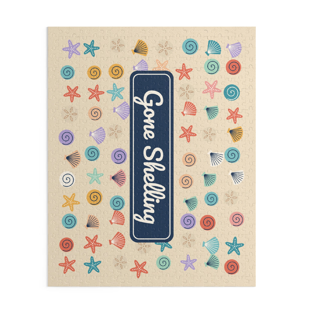 Gone Shelling Seashell Jigsaw Puzzle, 252 or 500 Pieces