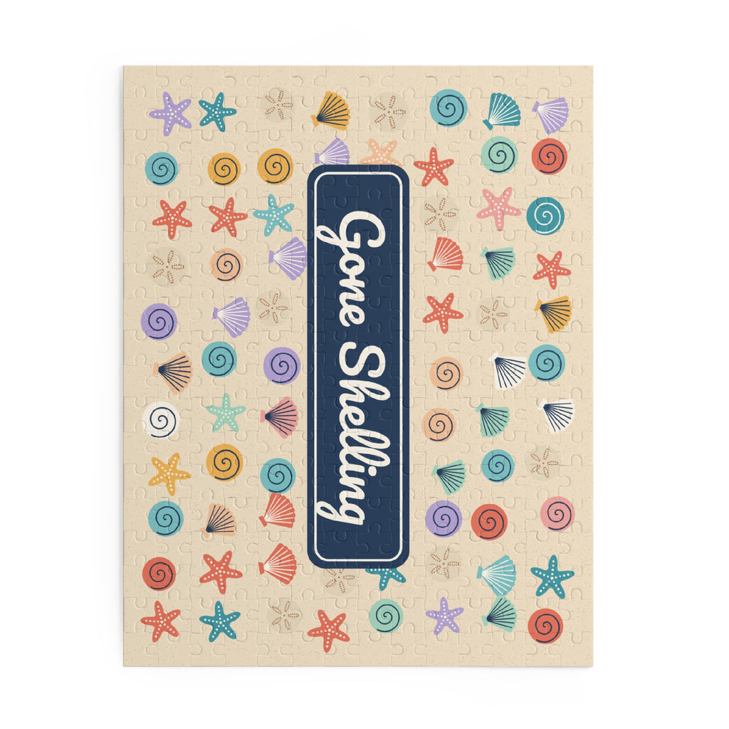 Gone Shelling Seashell Jigsaw Puzzle, 252 or 500 Pieces