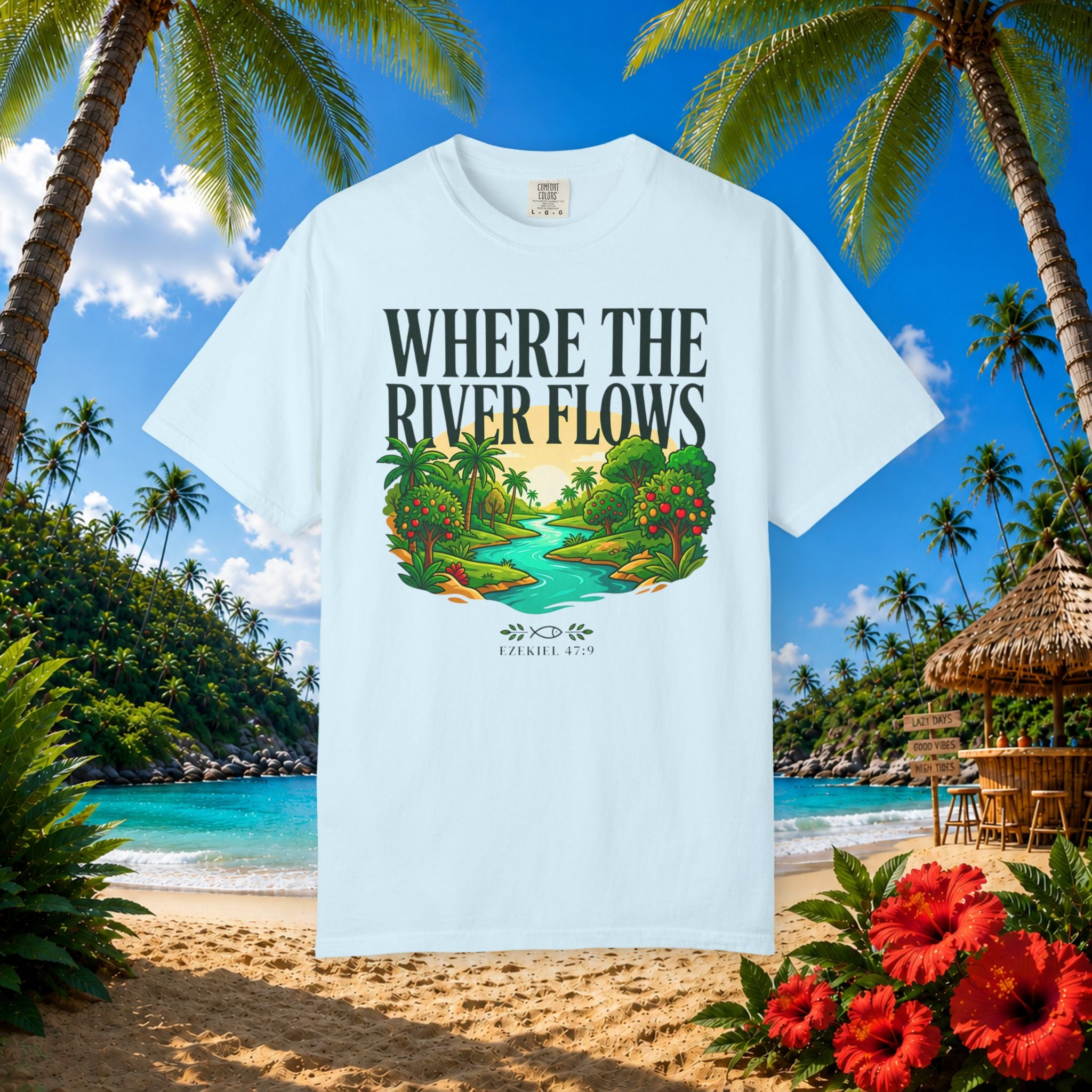 Where River Flows Faith Tee