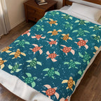 Sea Turtles Velveteen Plush Throw Blanket