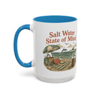 Salt Water State of Mind Two-Tone Coffee Mug, 15oz