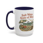 Salt Water State of Mind Two-Tone Coffee Mug, 15oz