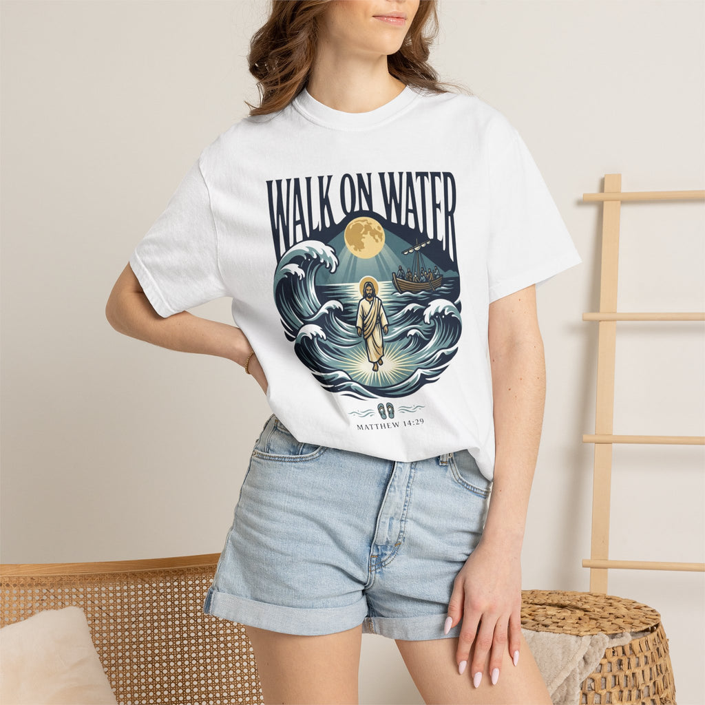 Jesus Walks on Water Faith Tee
