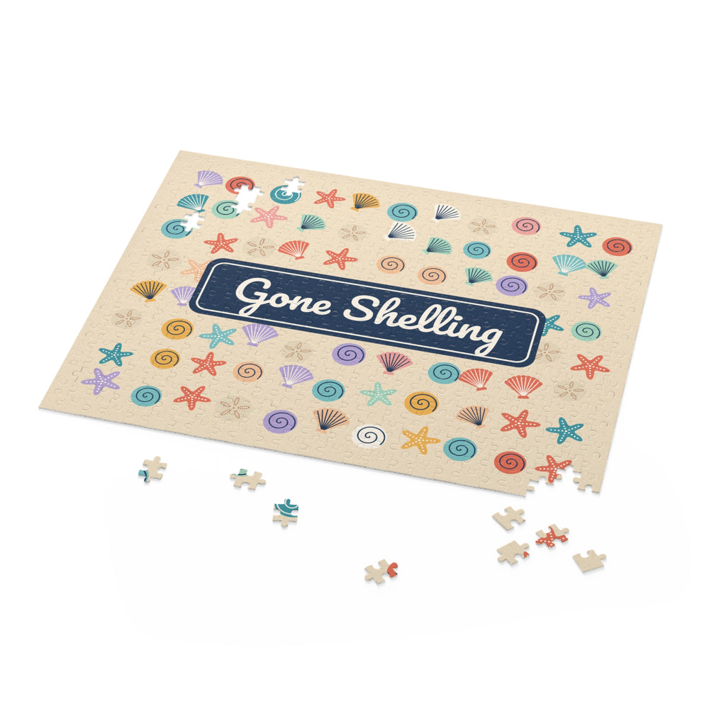 Gone Shelling Seashell Jigsaw Puzzle, 252 or 500 Pieces