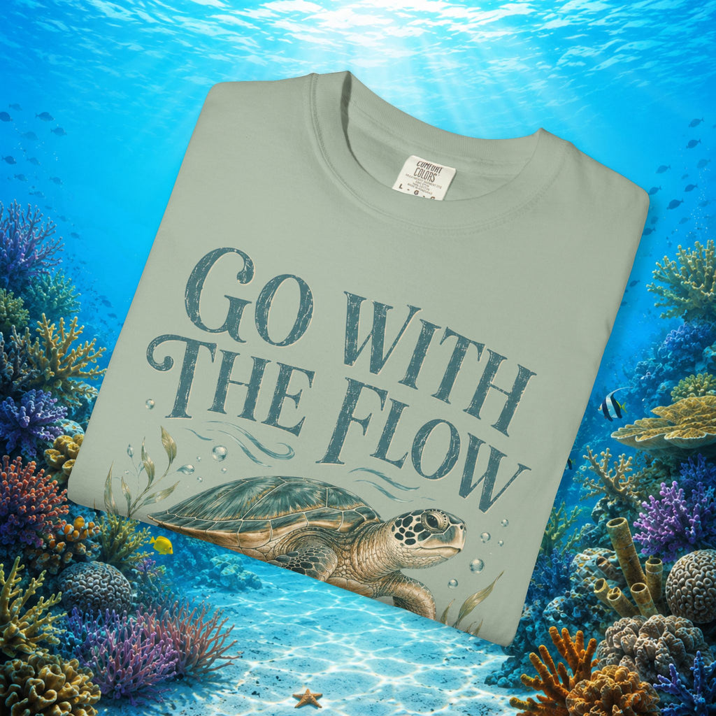 Go With The Flow Turtle Tee