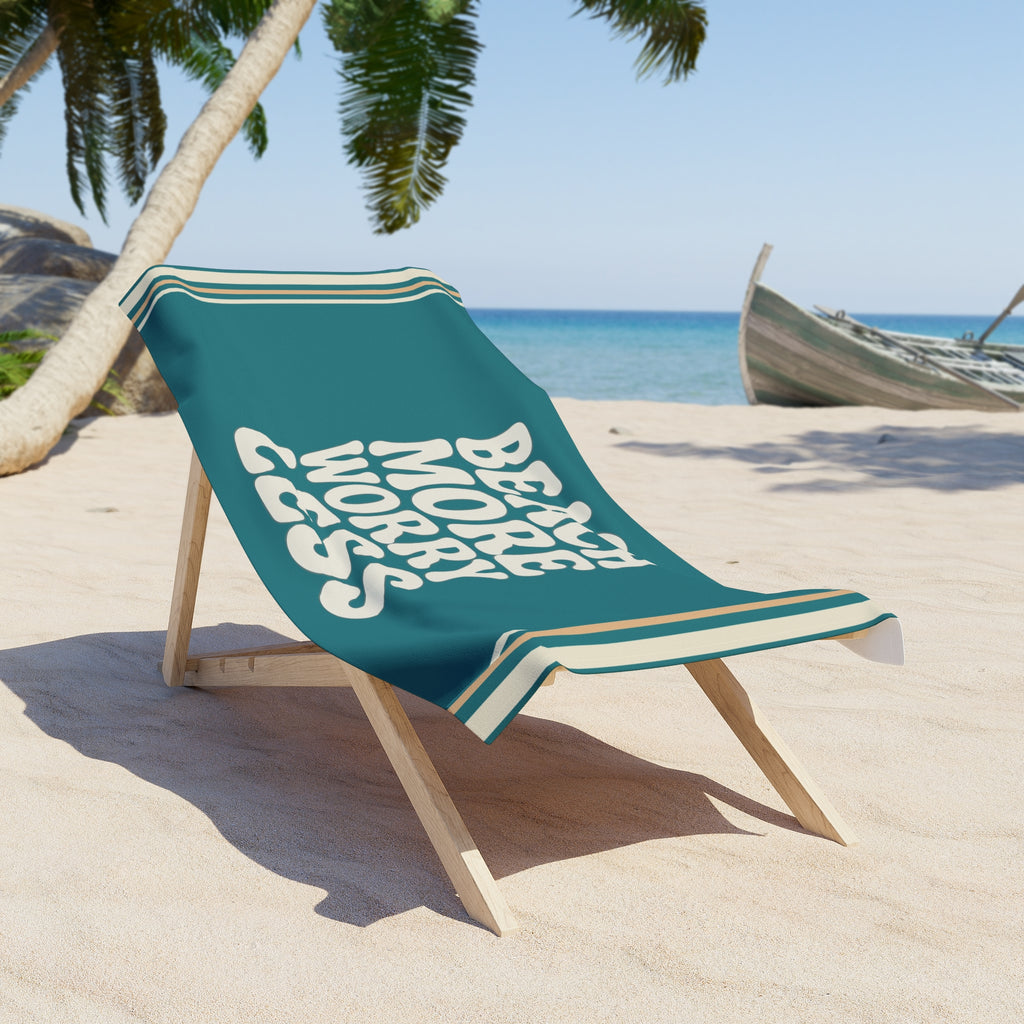 Beach More Worry Less Beach Towel