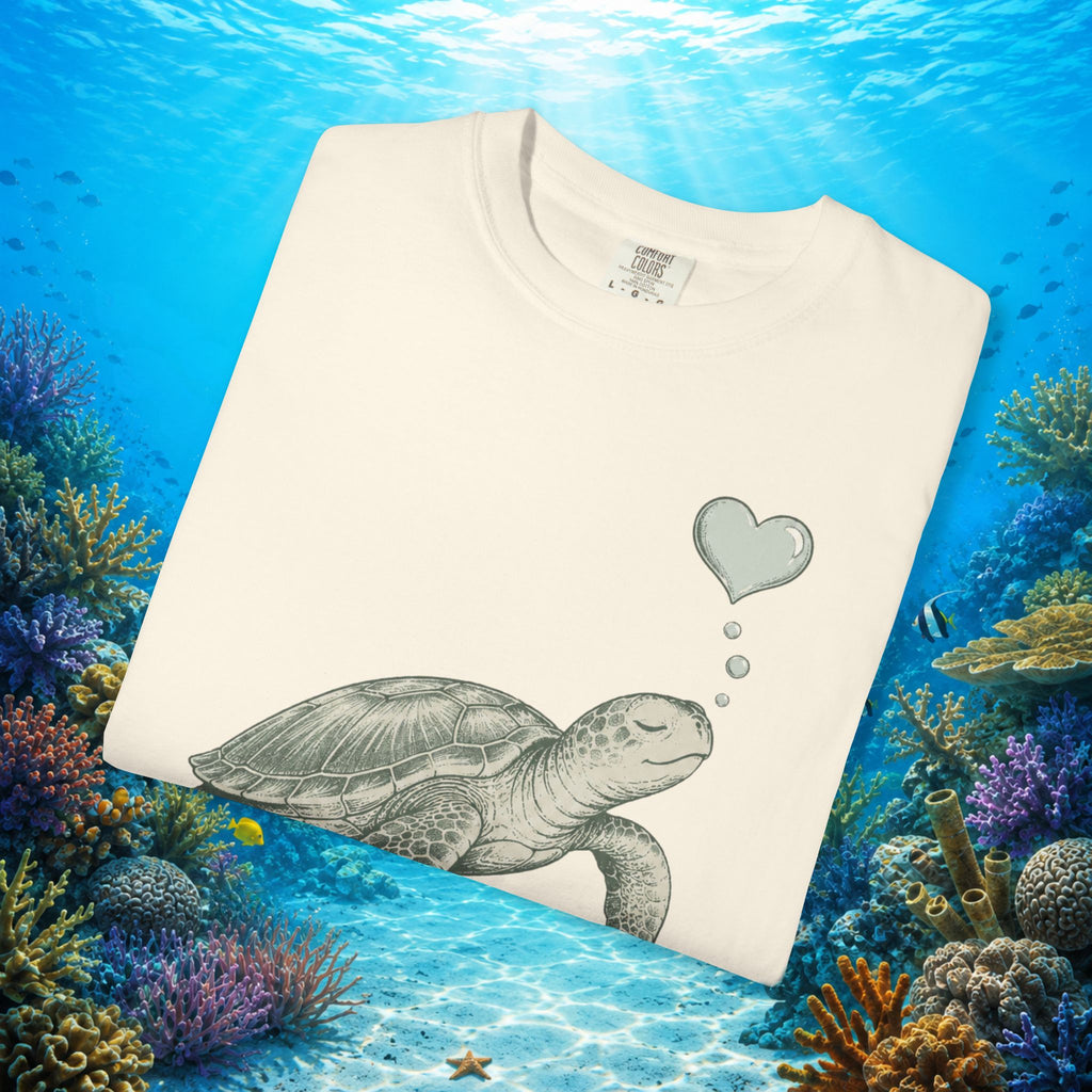 Sea Turtle Heart Bubble Tee