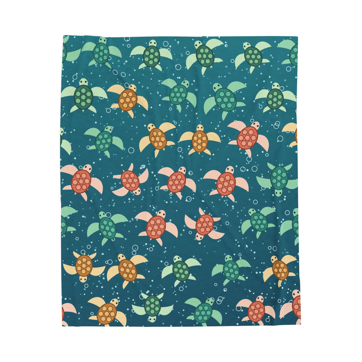 Sea Turtles Velveteen Plush Throw Blanket