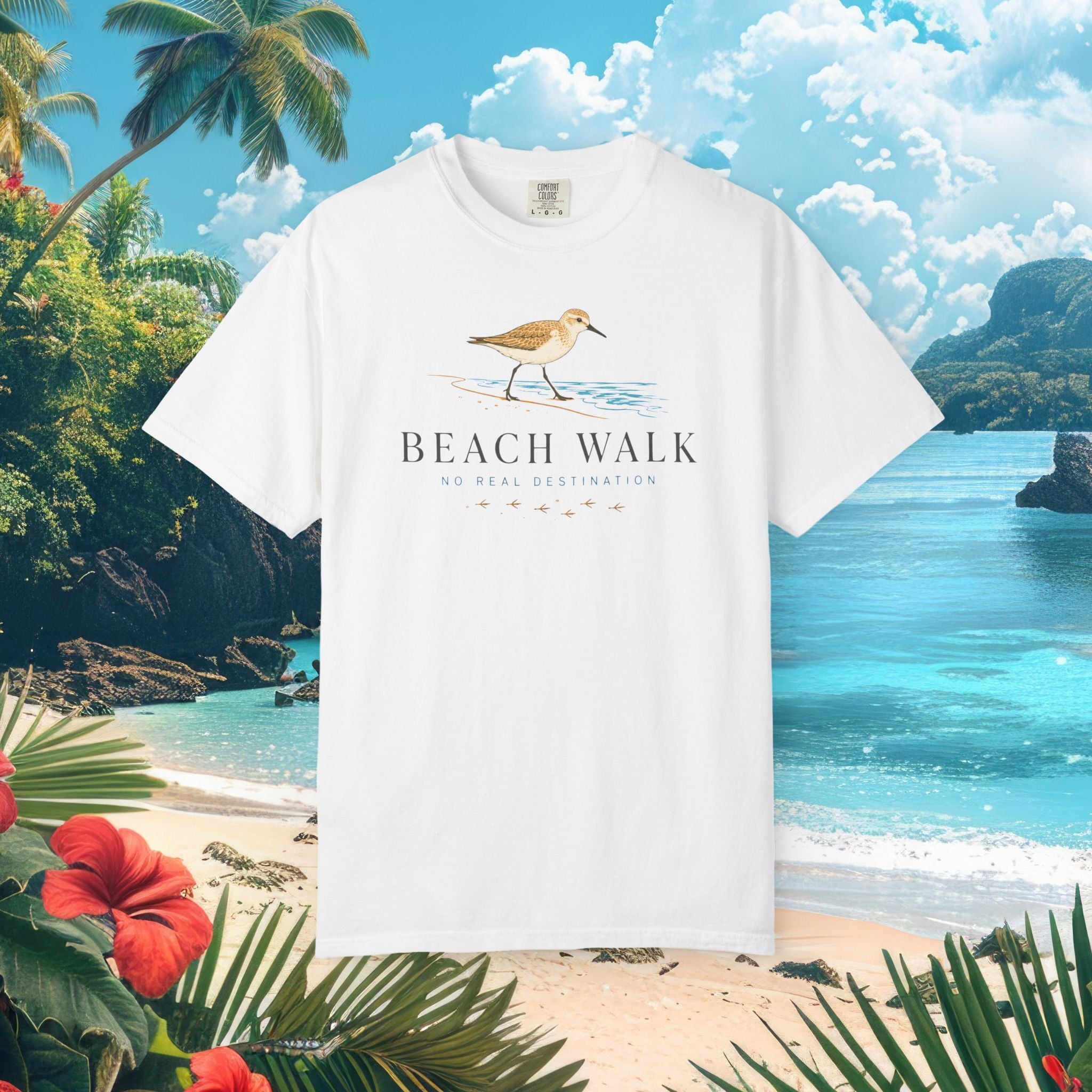 Beach Walk No Destination Tee
