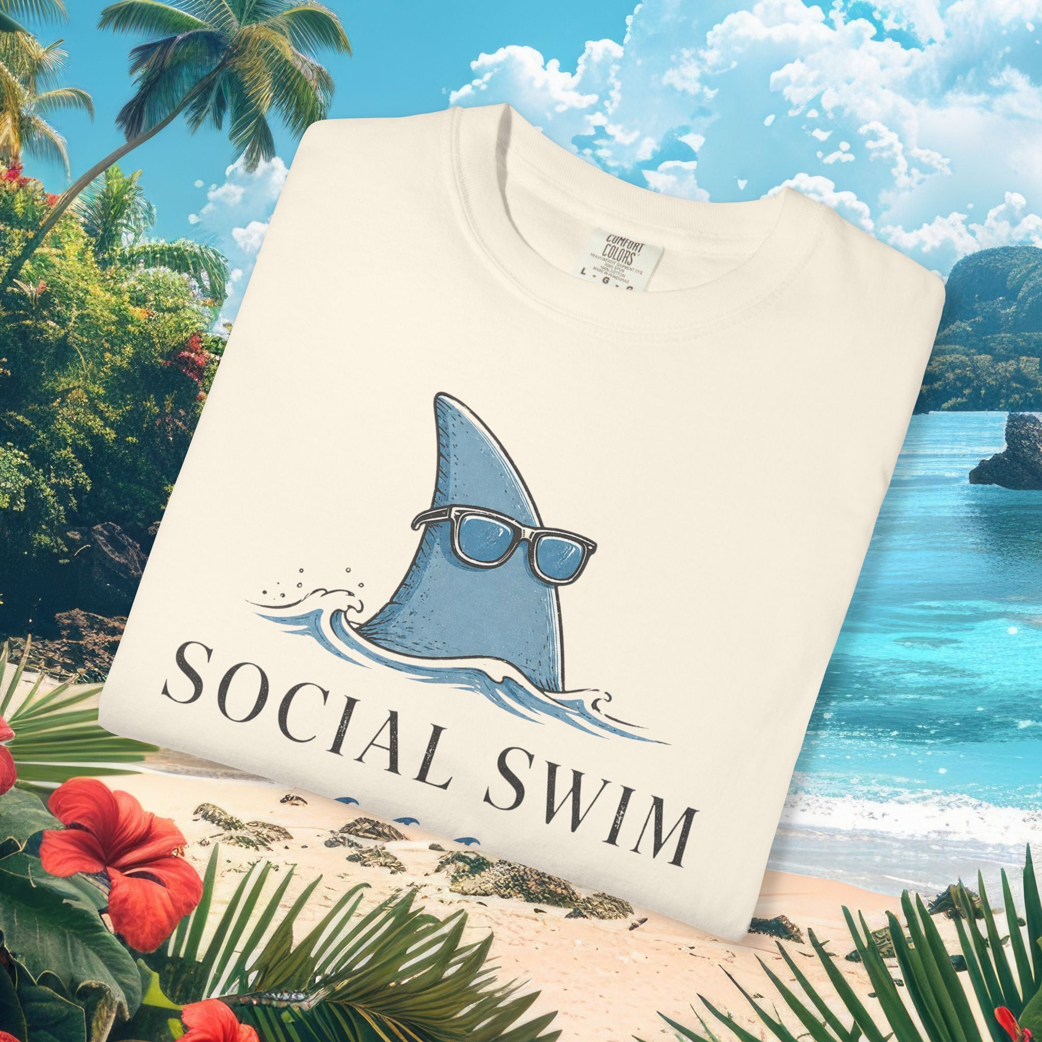 Social Swim Shark Fin Tee