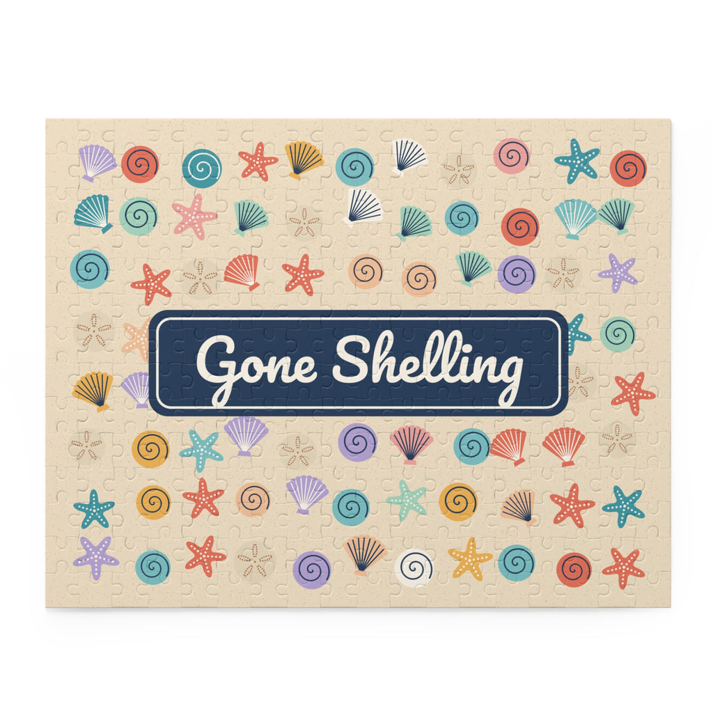 Gone Shelling Seashell Jigsaw Puzzle, 252 or 500 Pieces