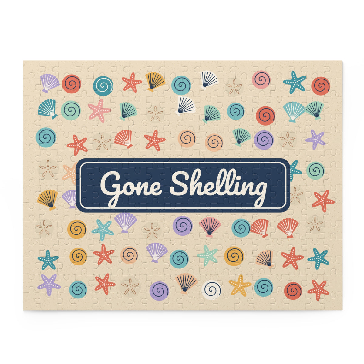 Gone Shelling Seashell Jigsaw Puzzle, 252 or 500 Pieces