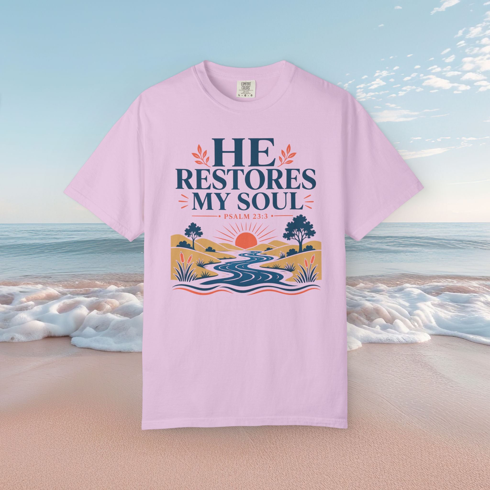 He Restores My Soul Faith Tee