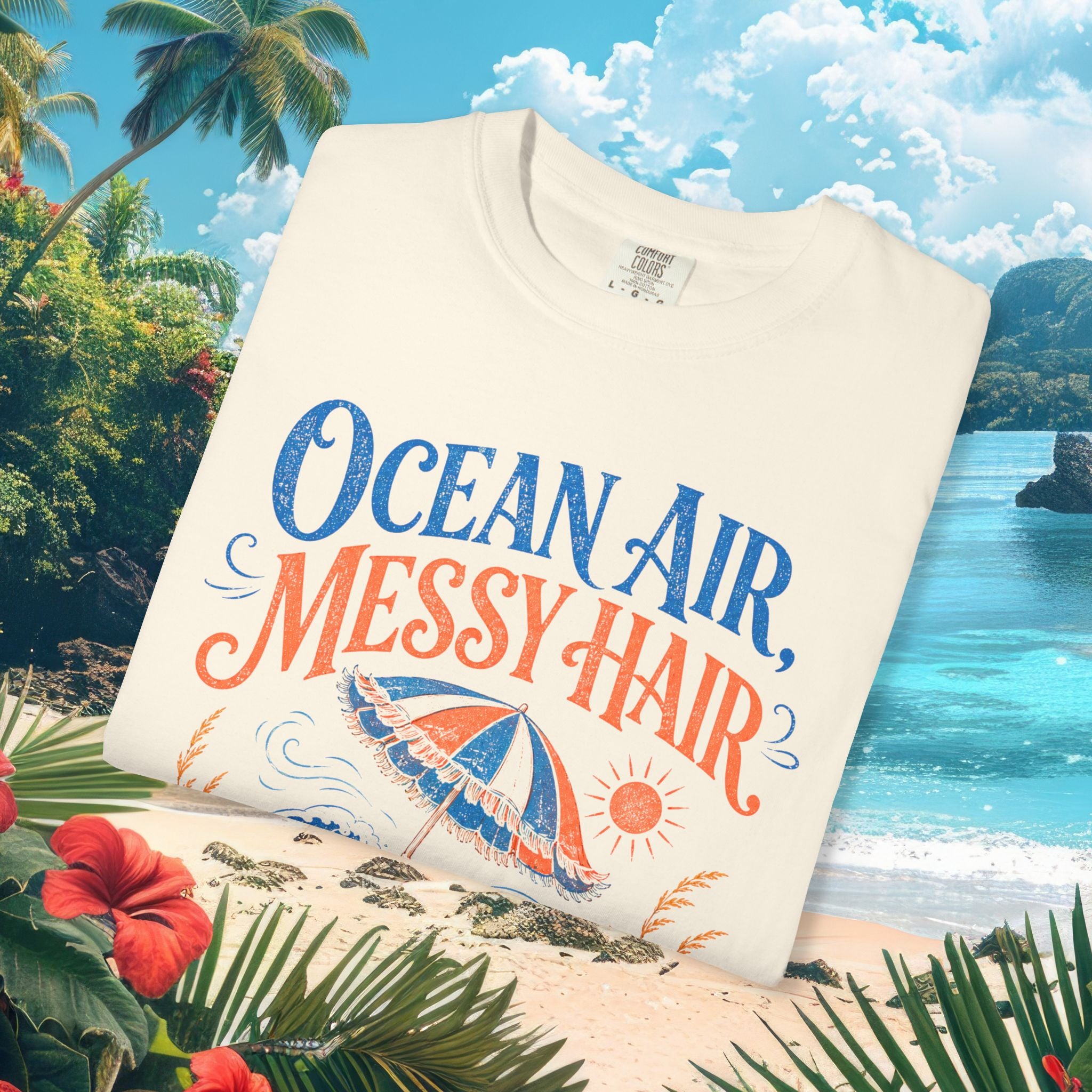 Ocean Air Messy Hair Tee