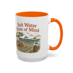 Salt Water State of Mind Two-Tone Coffee Mug, 15oz
