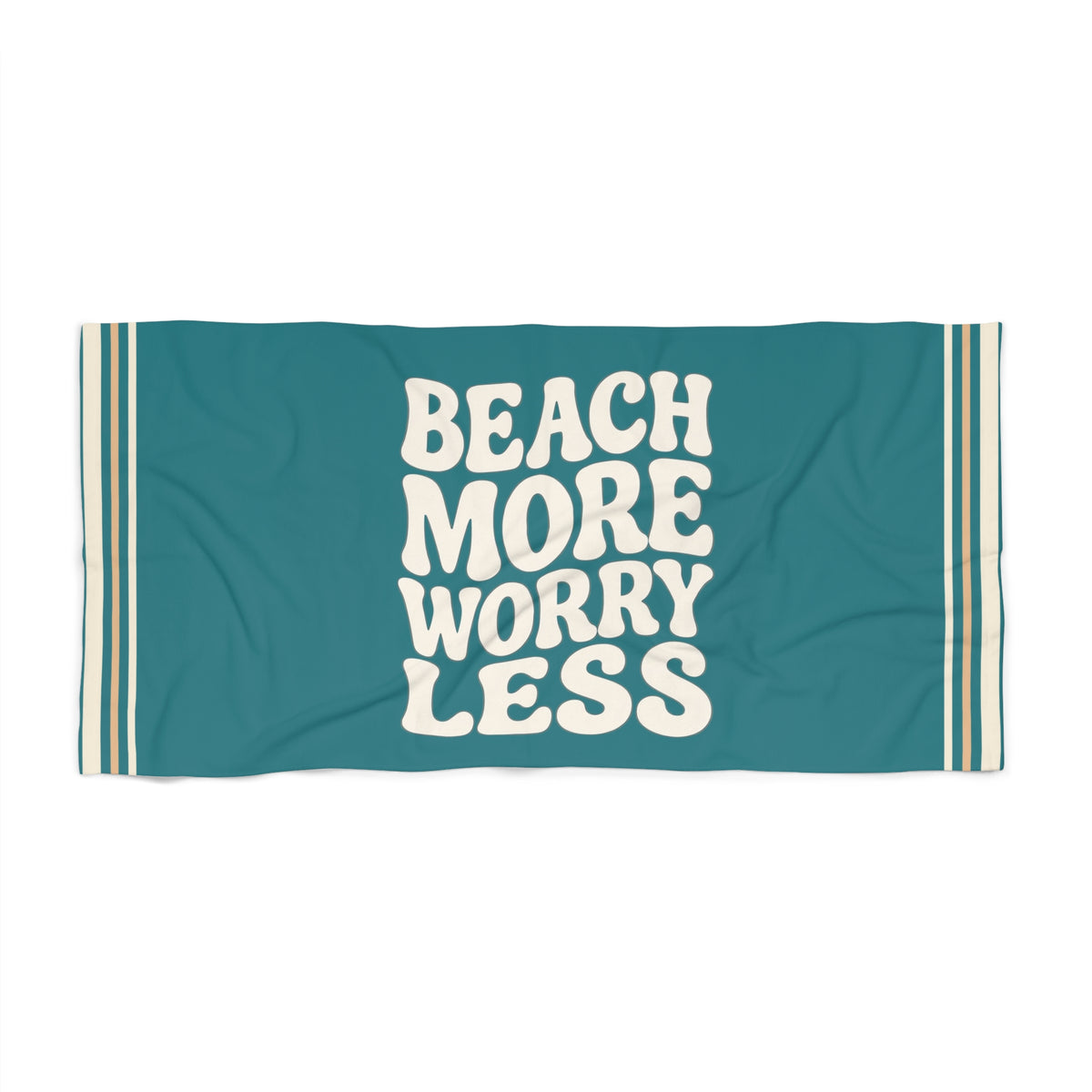 Beach More Worry Less Beach Towel