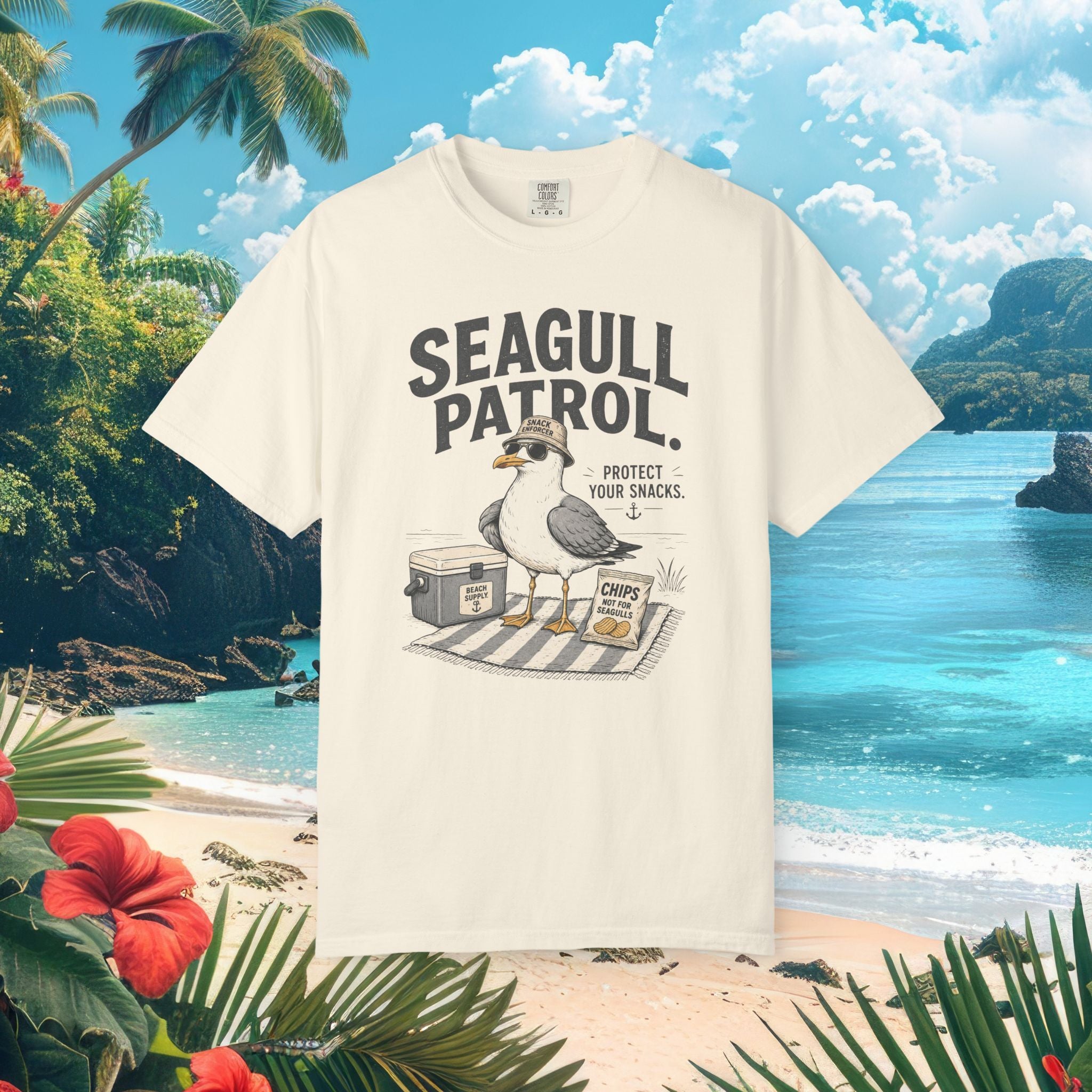Seagull on Snack Patrol Tee