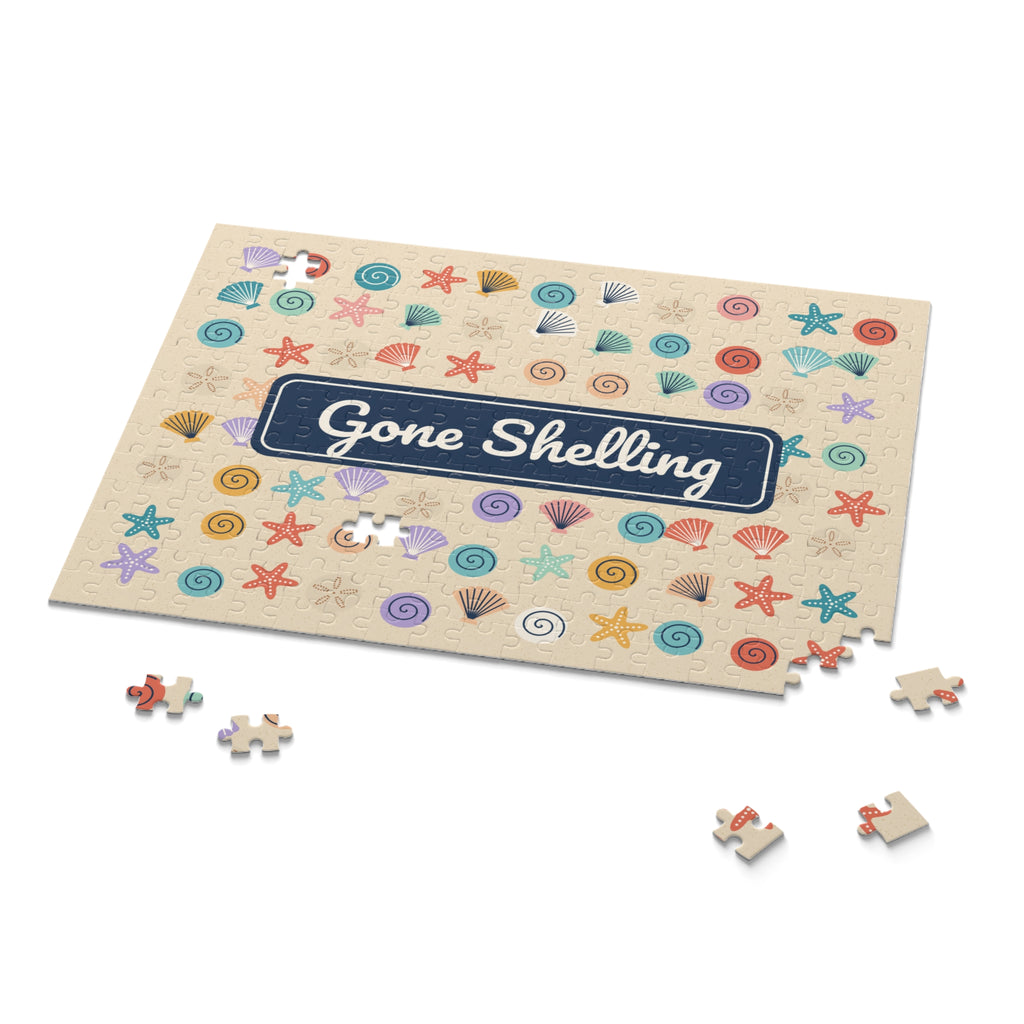Gone Shelling Seashell Jigsaw Puzzle, 252 or 500 Pieces