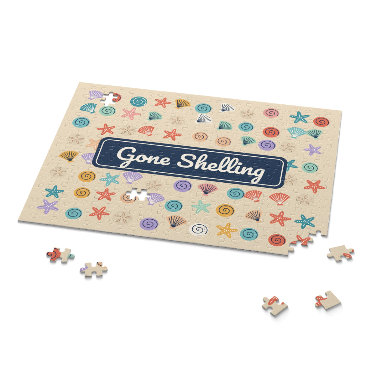 Gone Shelling Seashell Jigsaw Puzzle, 252 or 500 Pieces