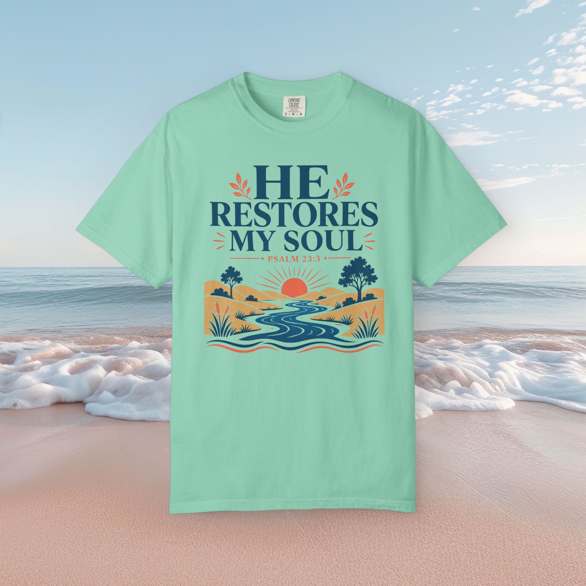 He Restores My Soul Faith Tee
