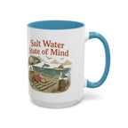 Salt Water State of Mind Two-Tone Coffee Mug, 15oz