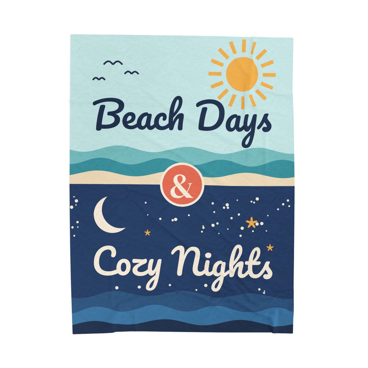 Beach Days & Cozy Nights Velveteen Plush Blanket
