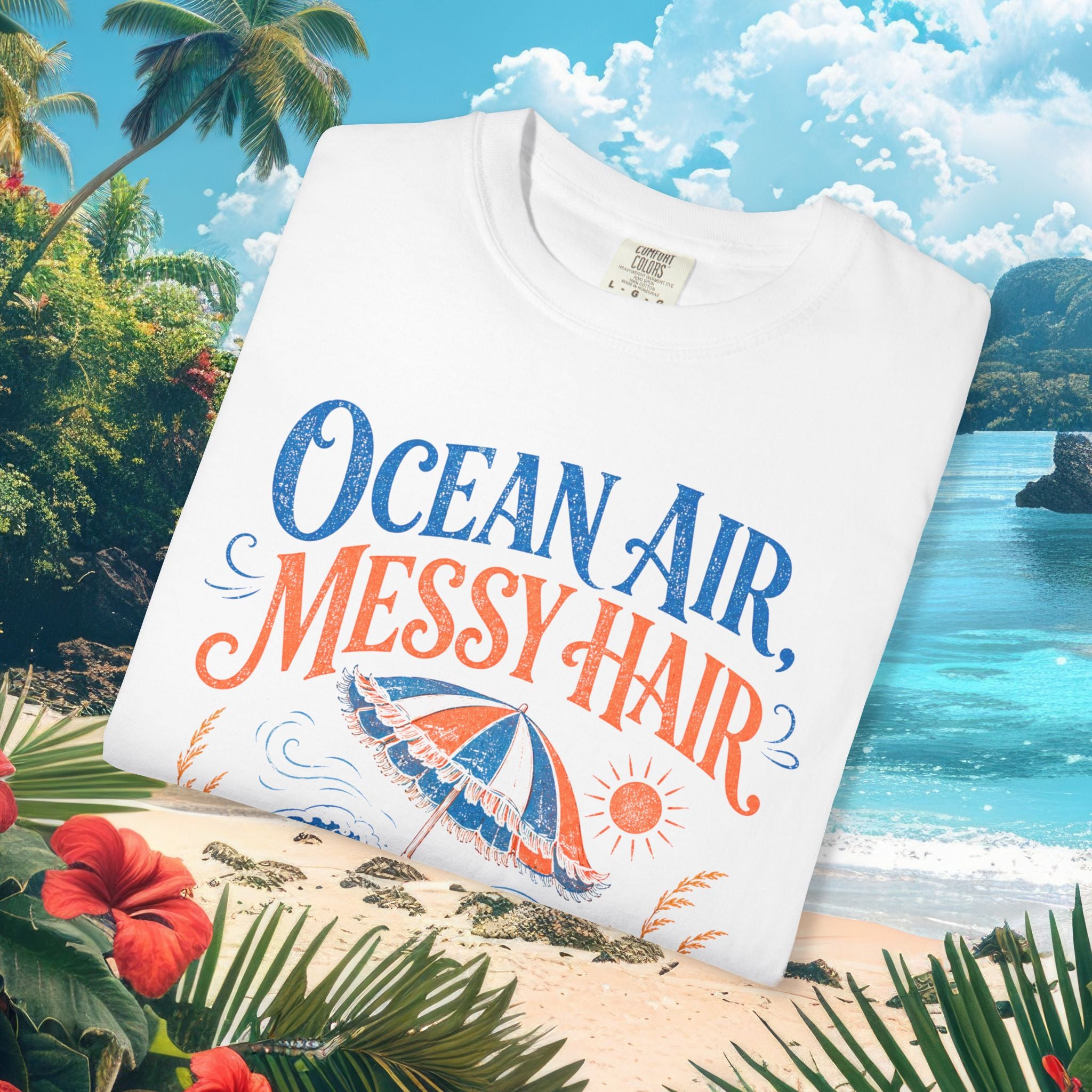 Ocean Air Messy Hair Tee