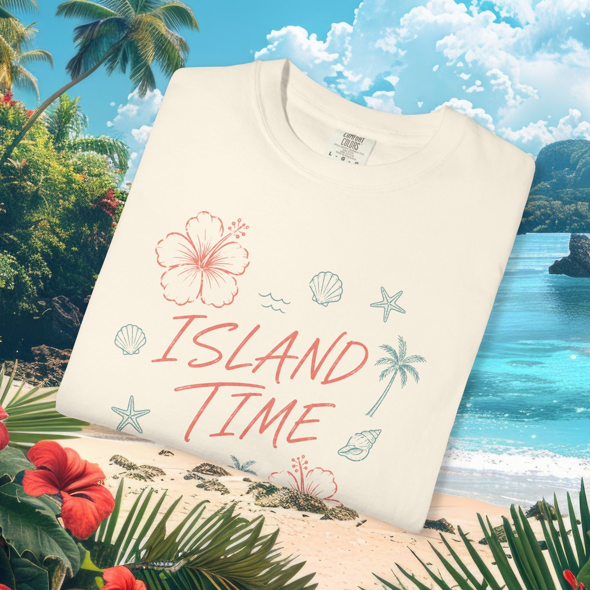 Island Time Flowers Tee