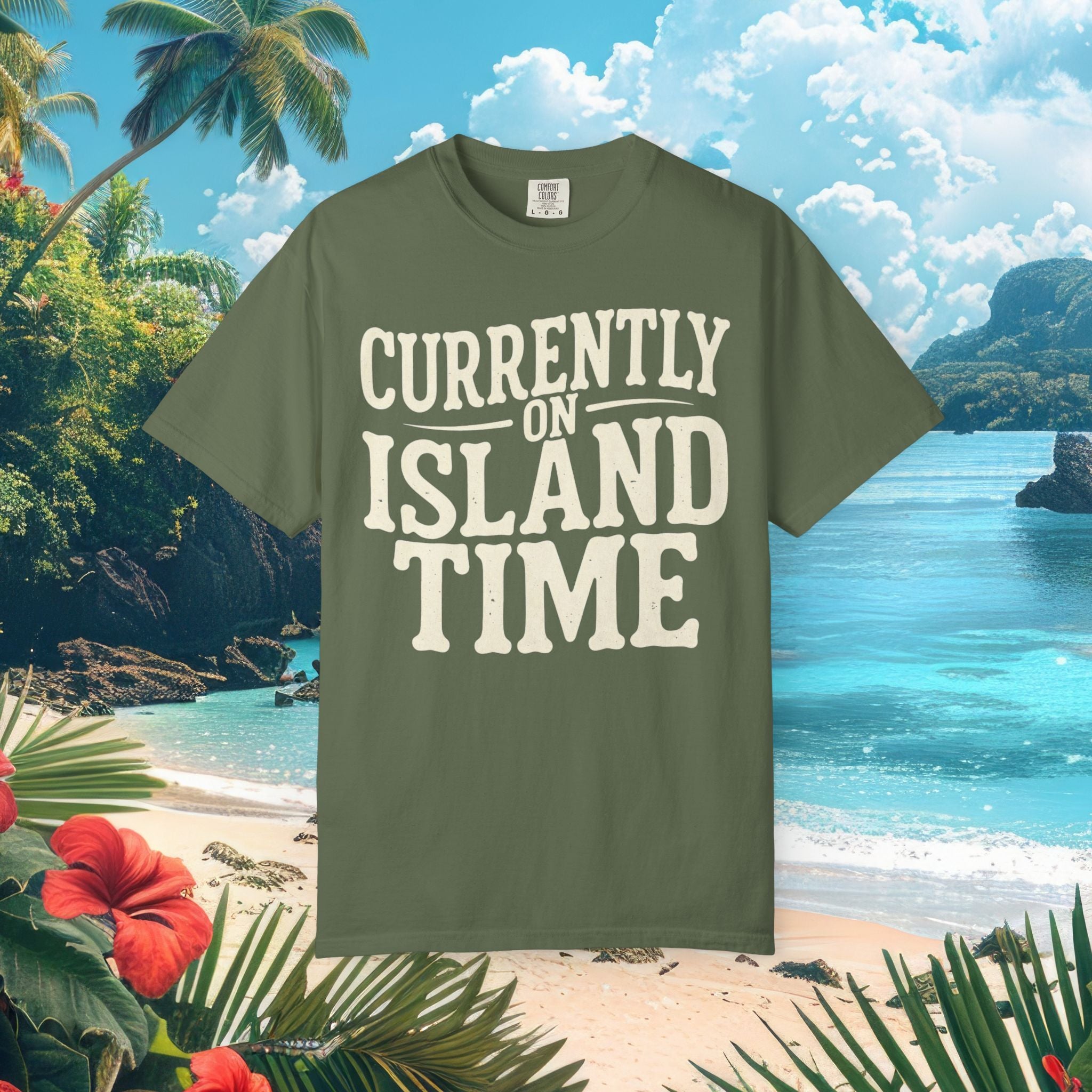 Currently on Island Time Tee