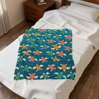 Sea Turtles Velveteen Plush Throw Blanket