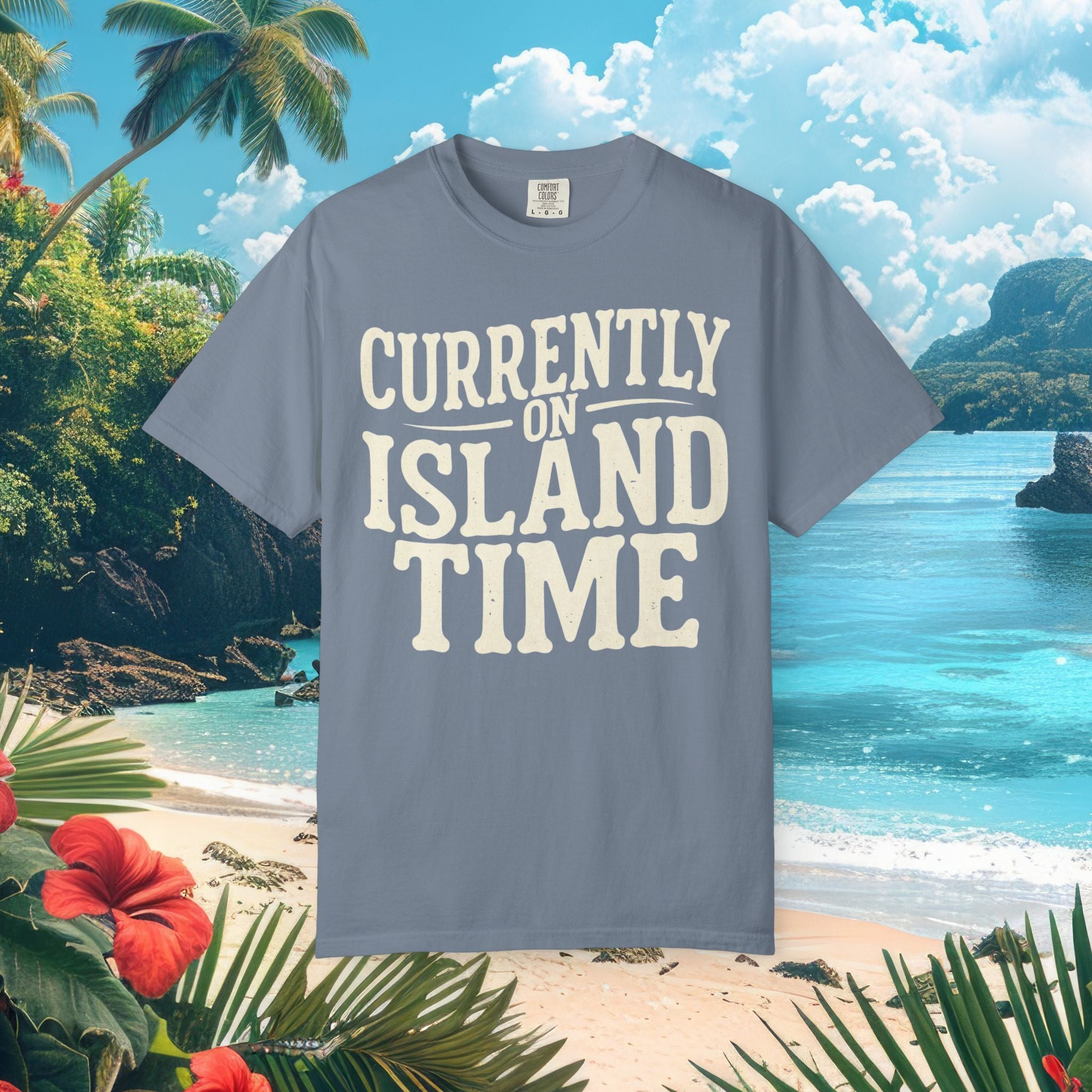Currently on Island Time Tee