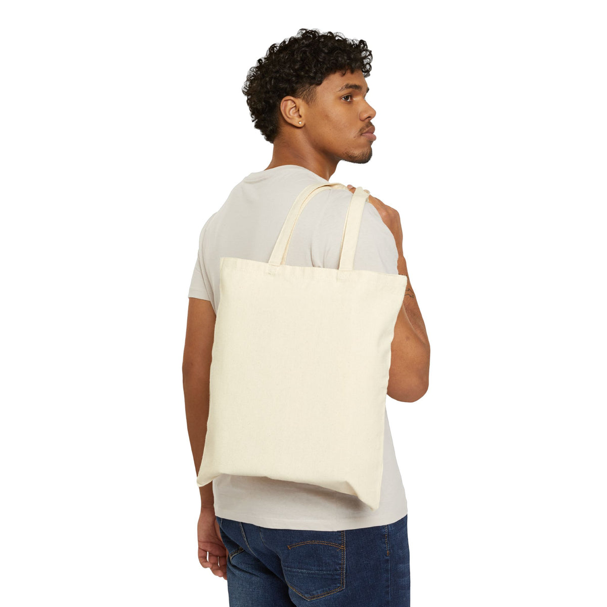 Go With The Flow Sea Turtle Canvas Tote Bag