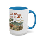 Salt Water State of Mind Two-Tone Coffee Mug, 15oz