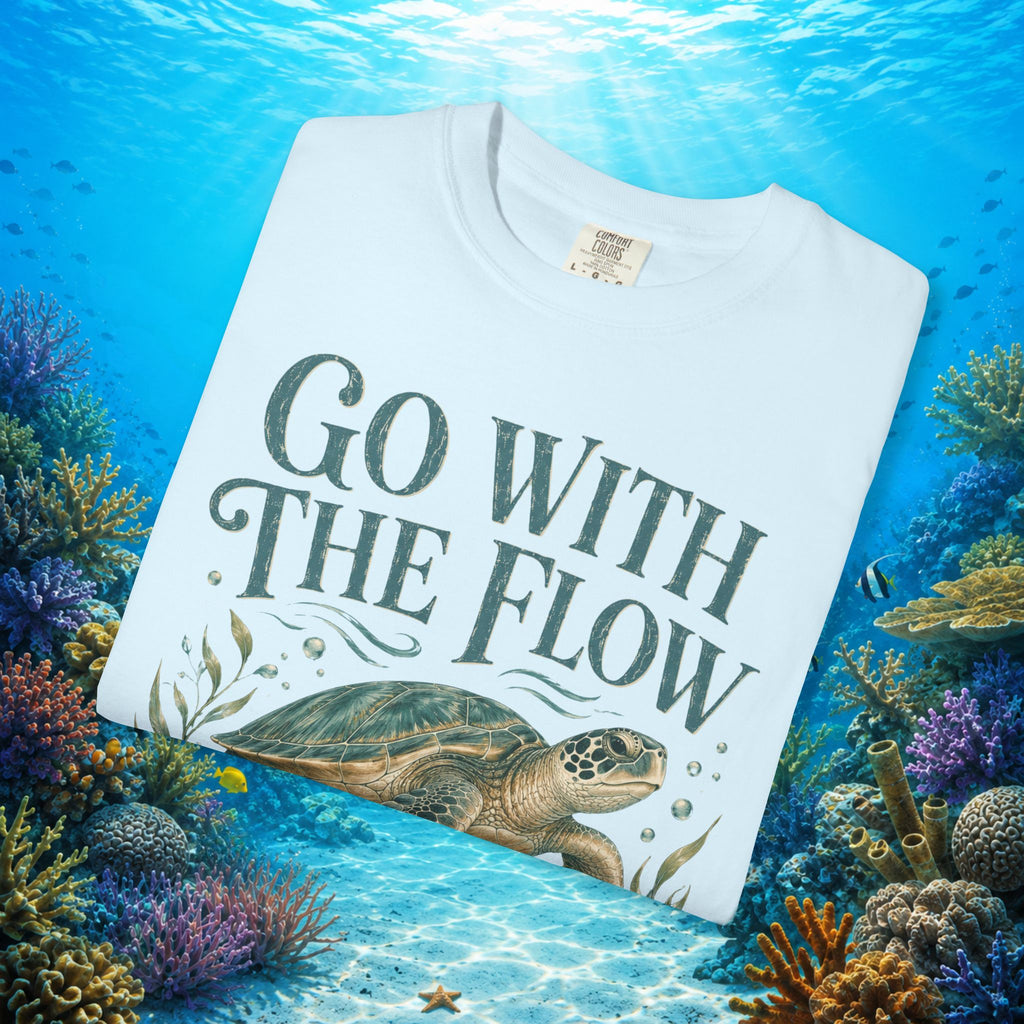 Go With The Flow Turtle Tee