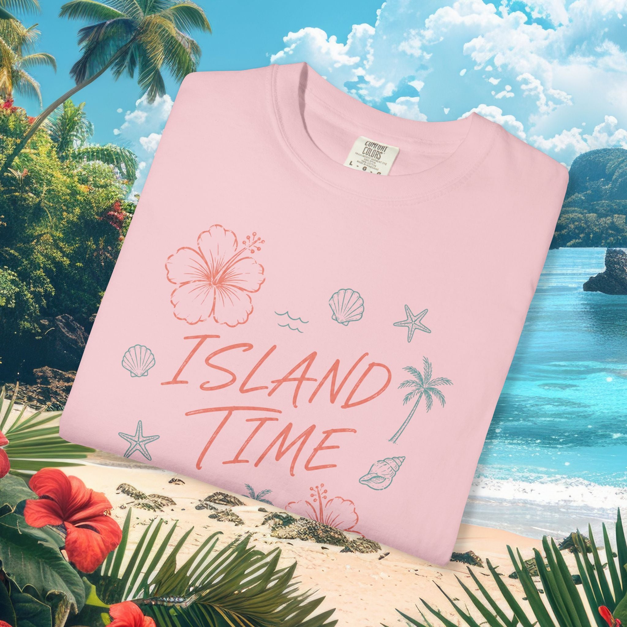 Island Time Flowers Tee