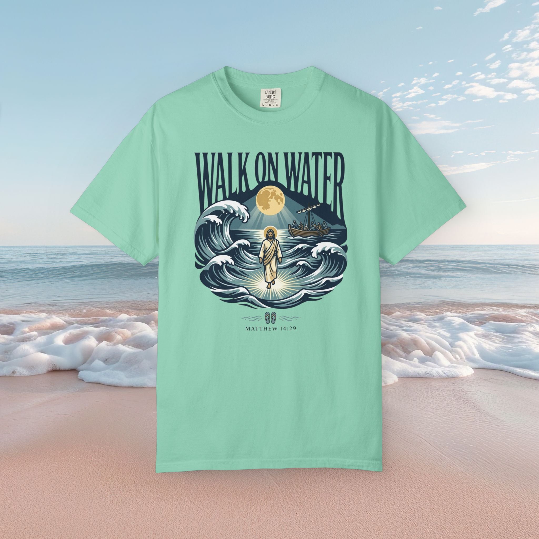 Jesus Walks on Water Faith Tee