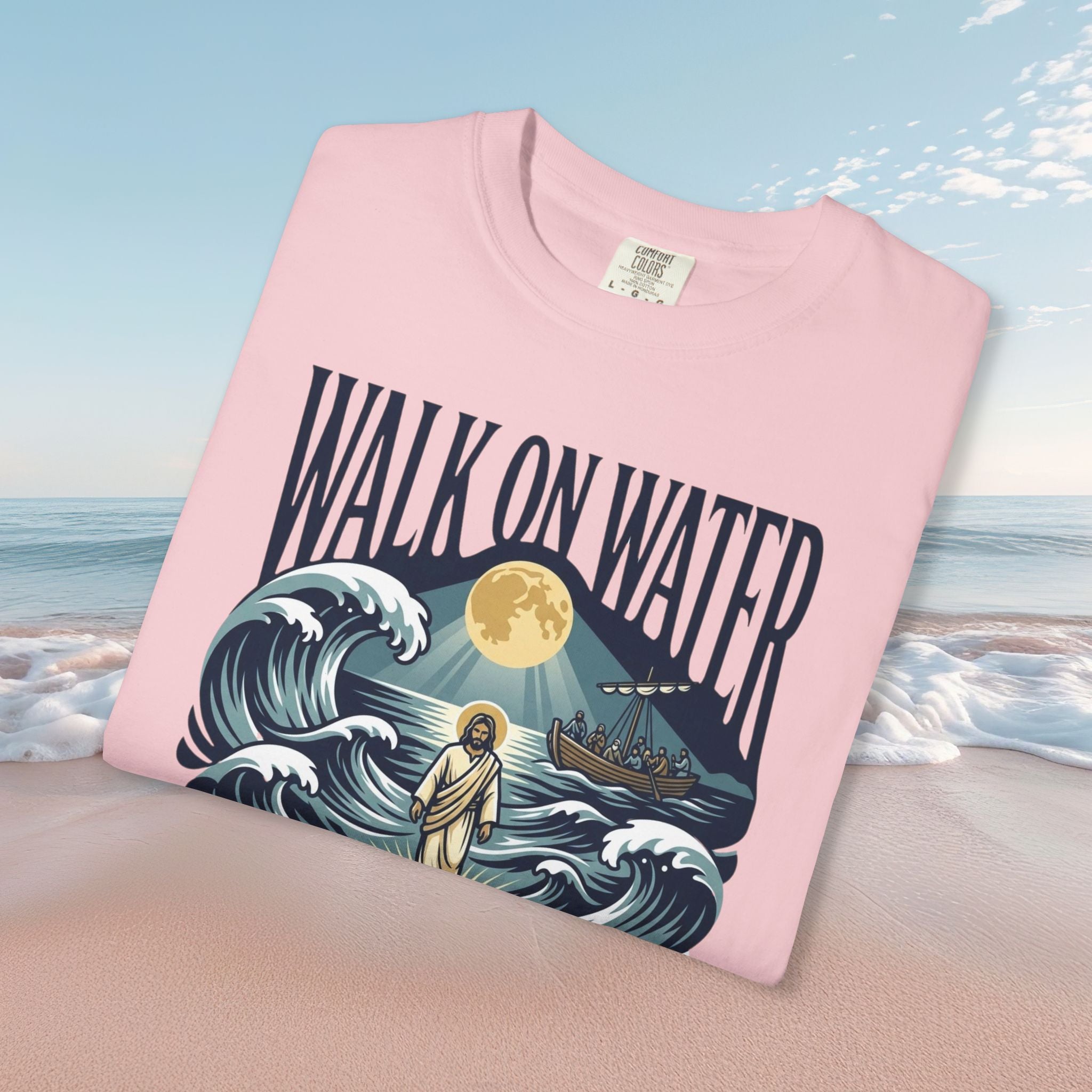Jesus Walks on Water Faith Tee