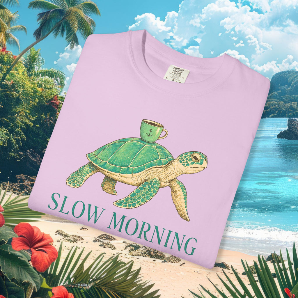 Slow Morning Turtle Tee