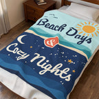 Beach Days & Cozy Nights Velveteen Plush Blanket