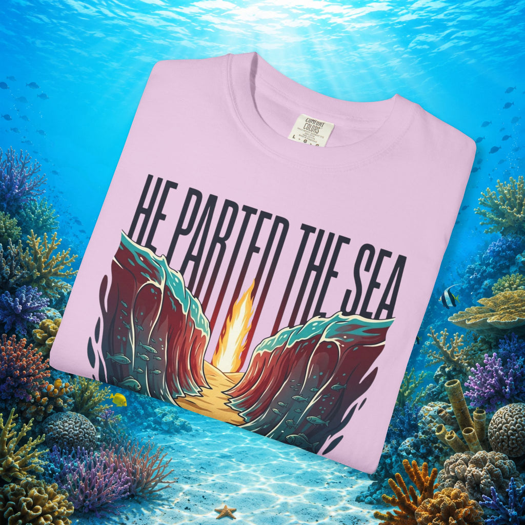 He Parted the Sea Faith Tee