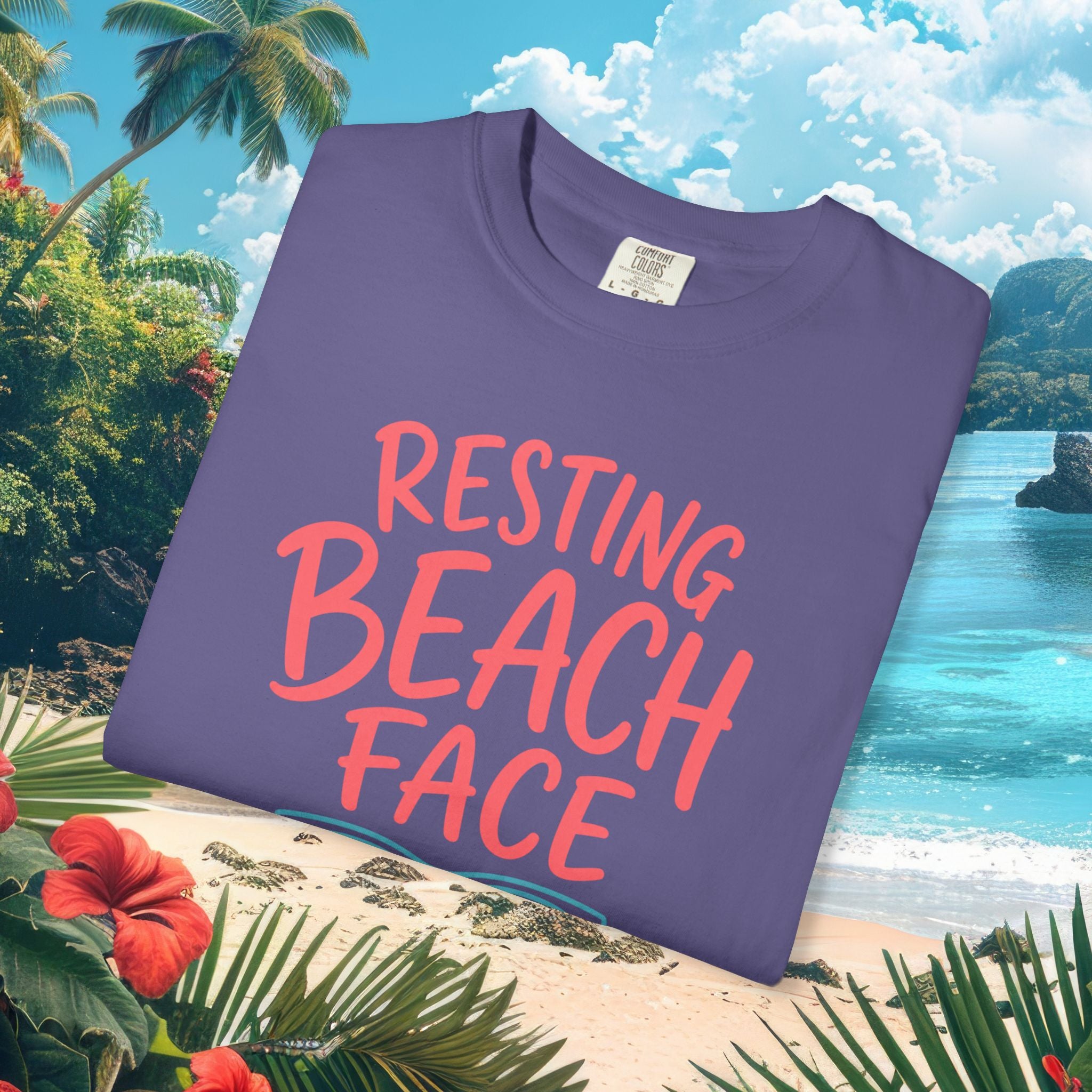 Resting Beach Face Funny Tee