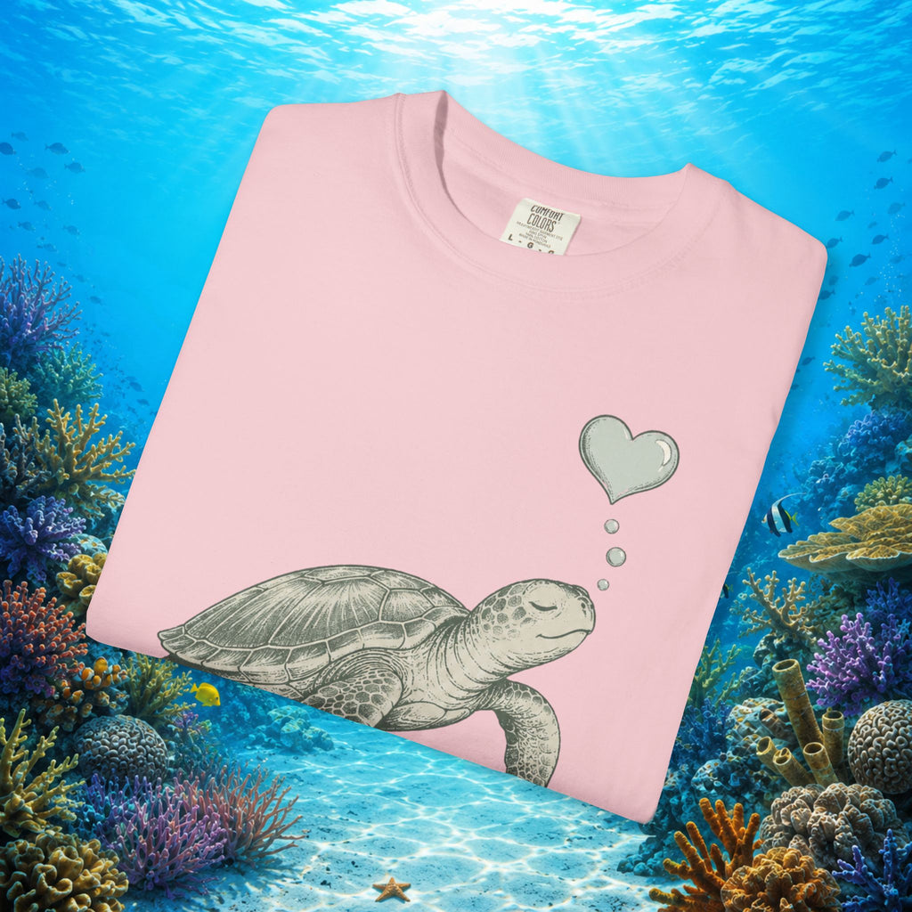 Sea Turtle Heart Bubble Tee