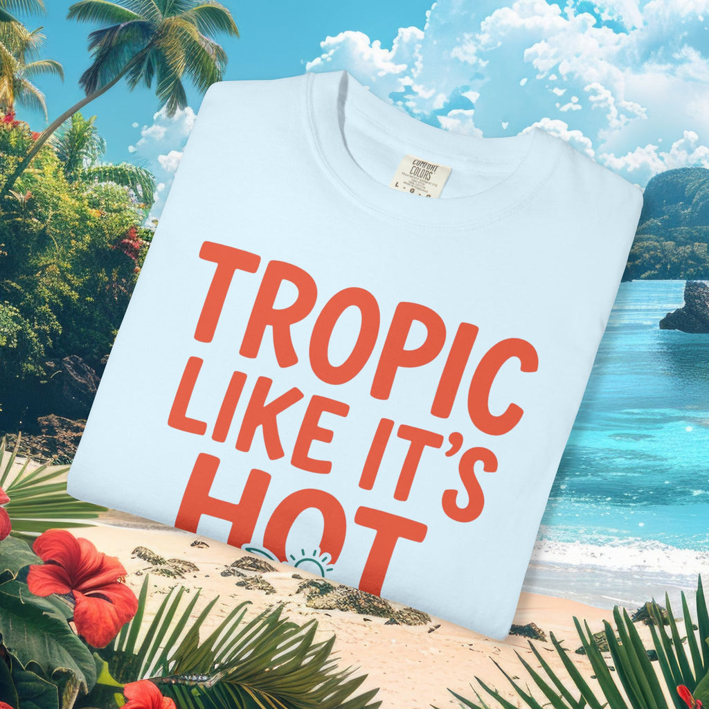 Tropic Like It's Hot Palm Tee