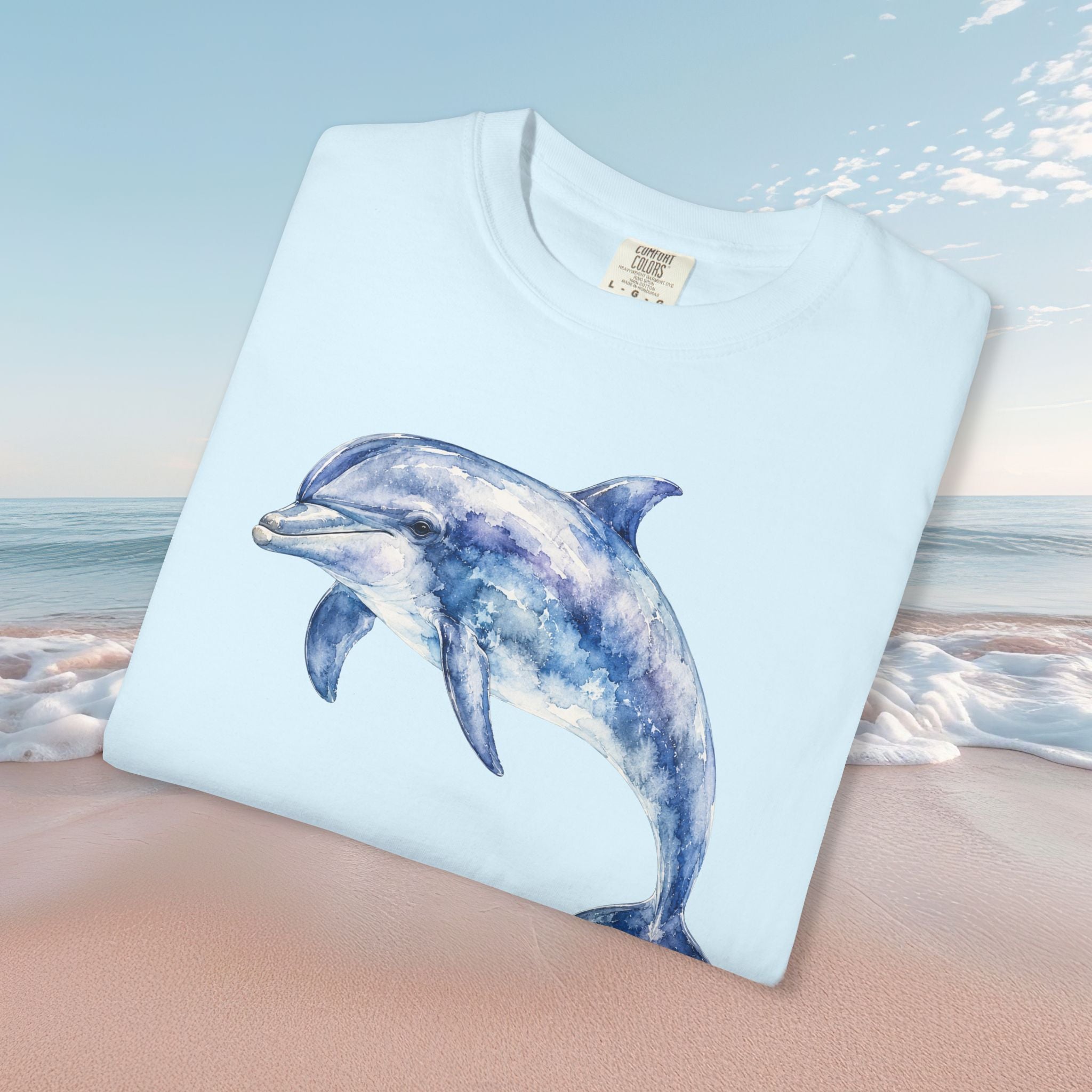Dolphin Watercolor Tee