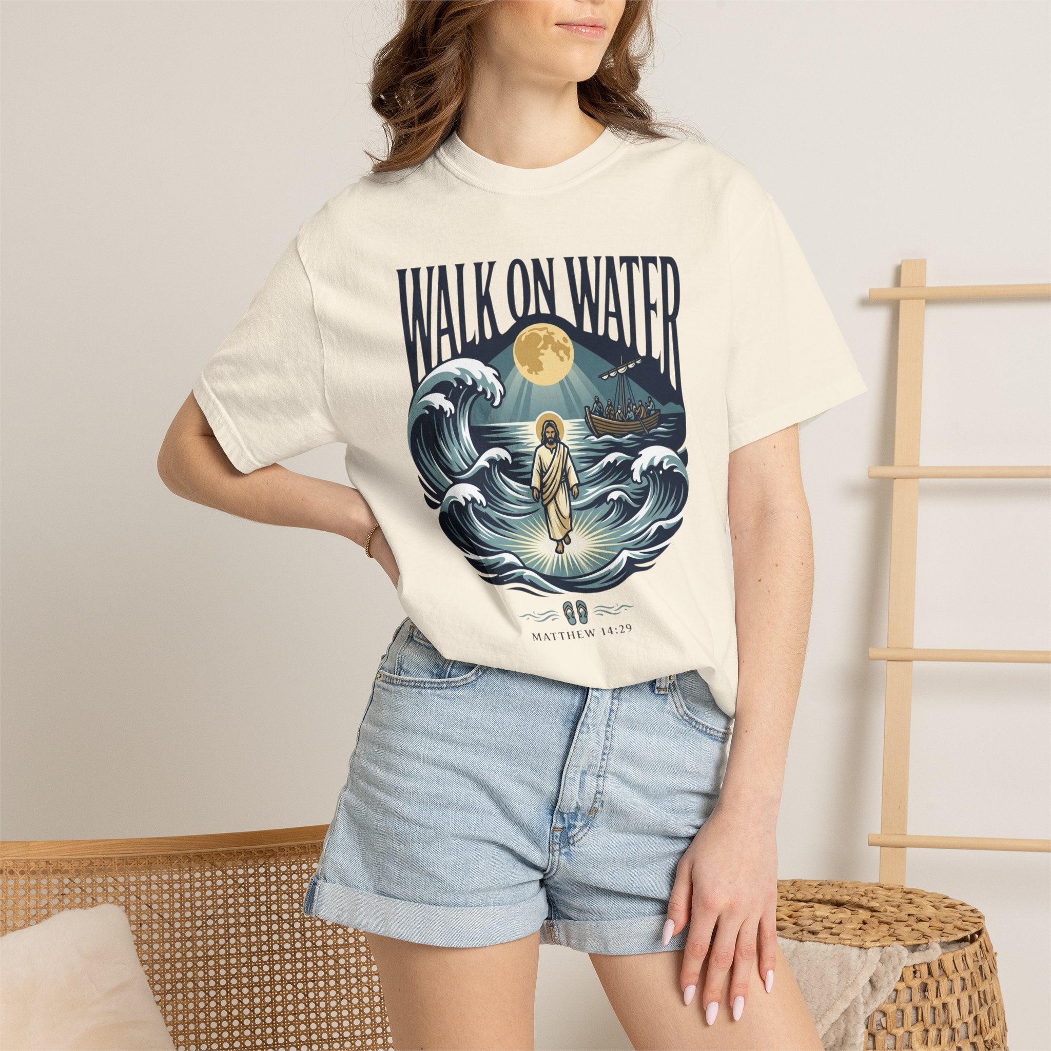 Jesus Walks on Water Faith Tee