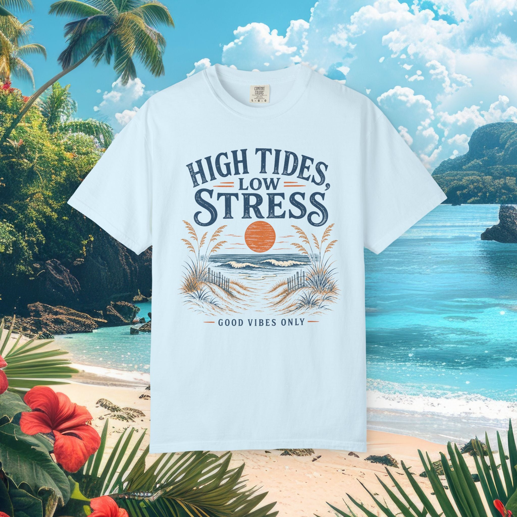 High Tides Low Stress Tee